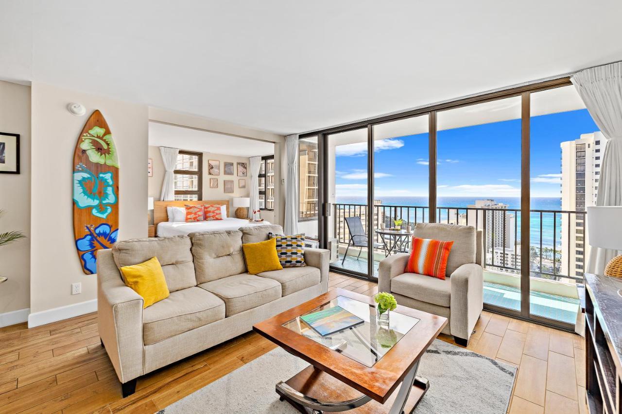 Waikiki Banyan 1Br With Great Ocean Views, Steps To Beach & Parking! 檀香山 外观 照片